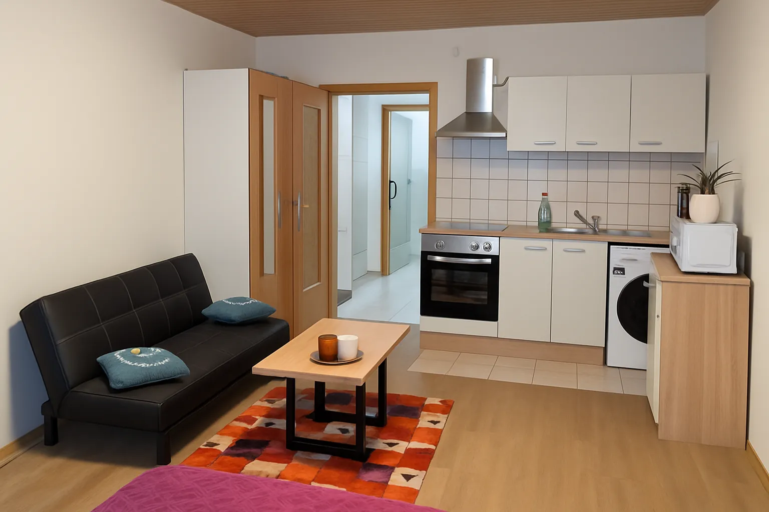 Wohnen und Kochen